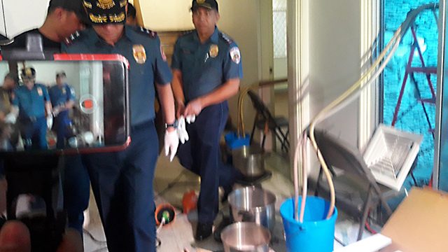 Shabu-making chemicals seized in Pasig raid