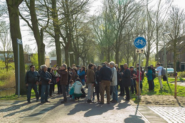 Suasana peresmian Munirpad di Den Haag, Belanda