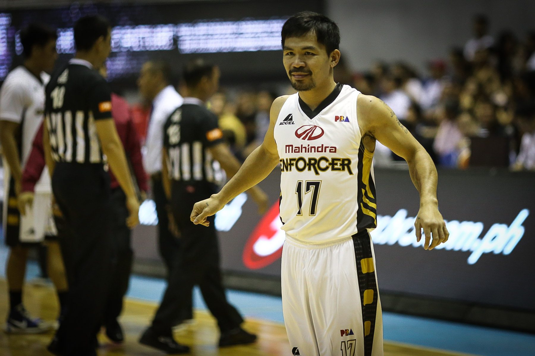 WATCH: Manny Pacquiao shows off hoops skills on PBA All-Star Weekend