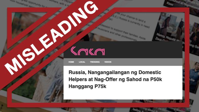 MISLEADING: Russia ‘offers’ Filipino workers wages up to P75k