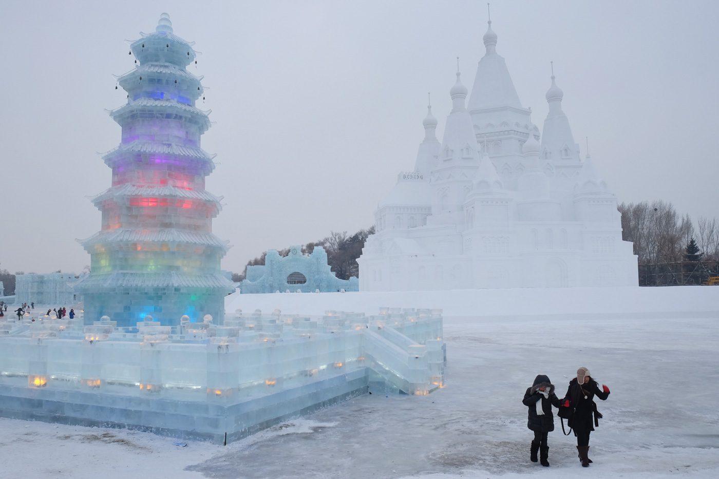ICE SCULPTURES. Photo shot in Harbin, China by Philip Yu  