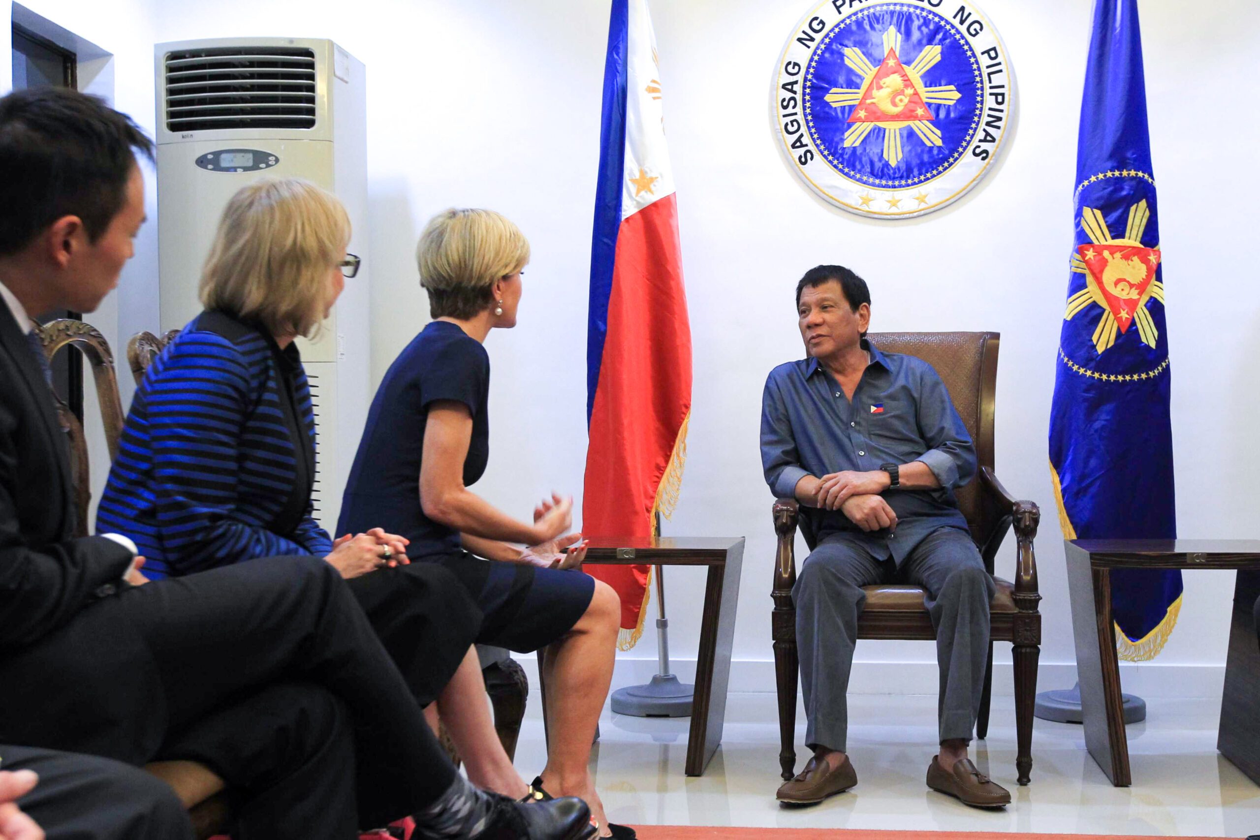 Duterte, Bishop discuss South China Sea dispute, terrorism