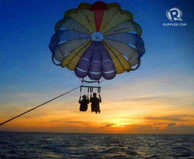 PARTNER PARASAILING. Try this for the view and the adrenaline rush. Photo by Zyllah Gatchalian 