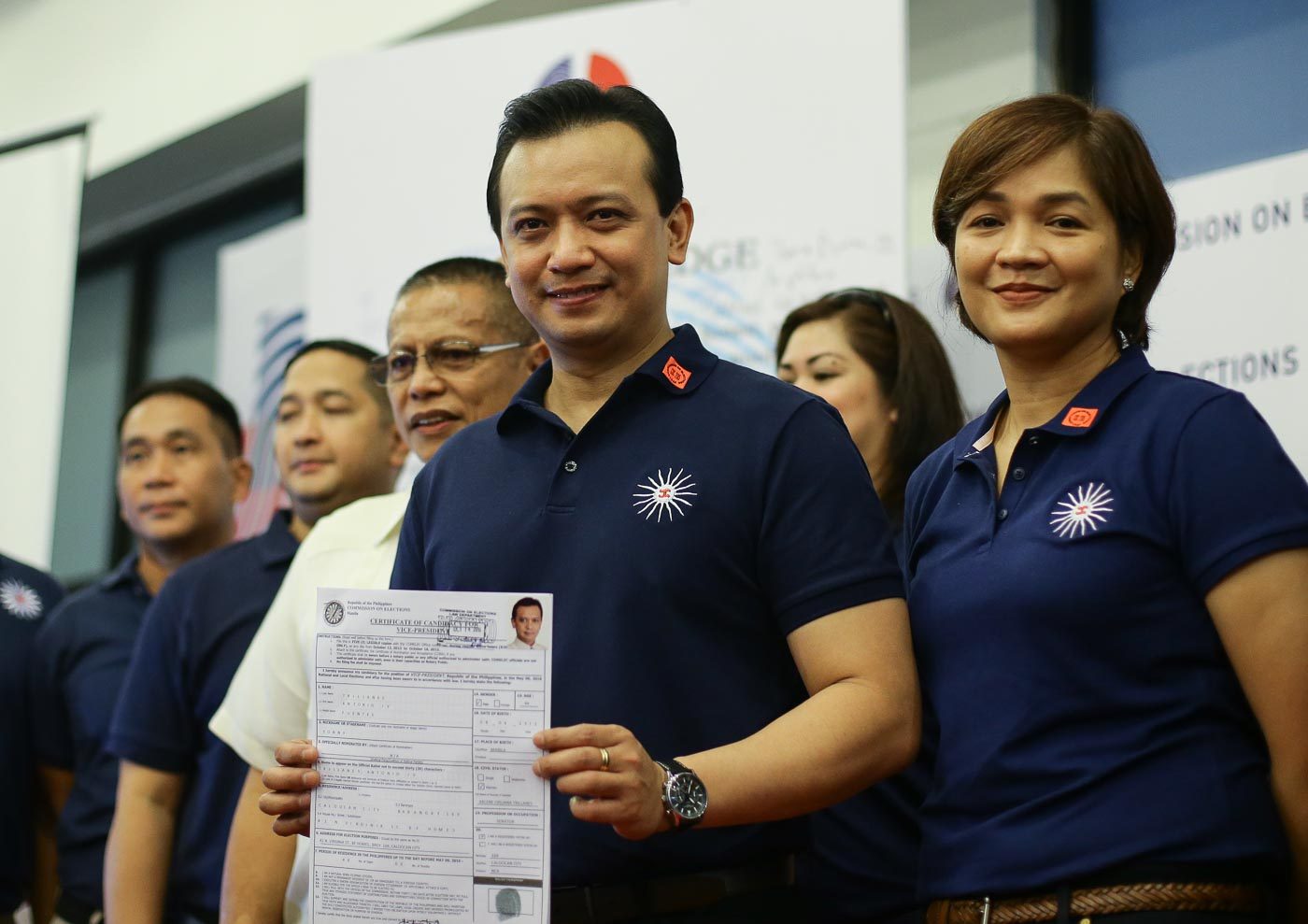 ANOTHER NP VP BET. Senator Antonio Trillanes IV is the second Nacionalista Party senator to file his certificate of candidacy for the position. File Photo by Mark Cristino/EPA  