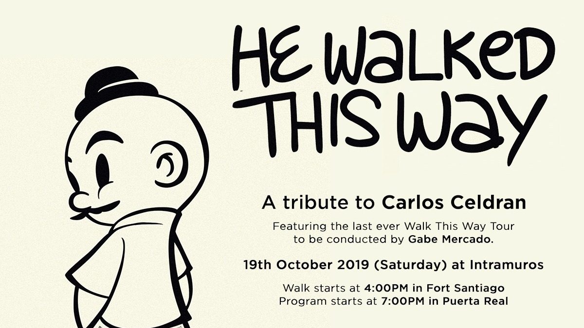 Final ‘Walk this Way’ tour to be held in Intramuros in honor of Carlos Celdran