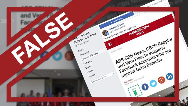 FALSE: ‘ABS-CBN news headline’ on suspending anti-Otso Diretso Facebook accounts