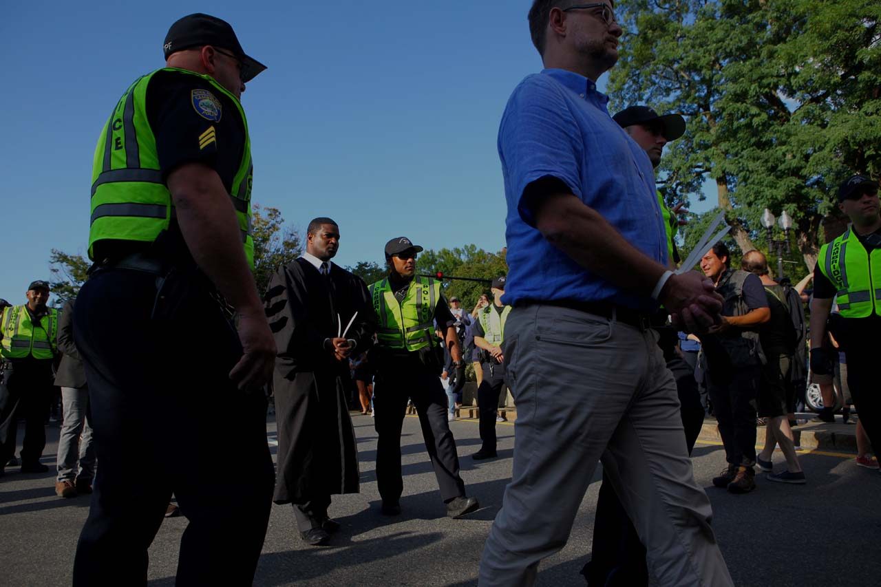Police arrest Harvard, Boston school professors at DACA protests