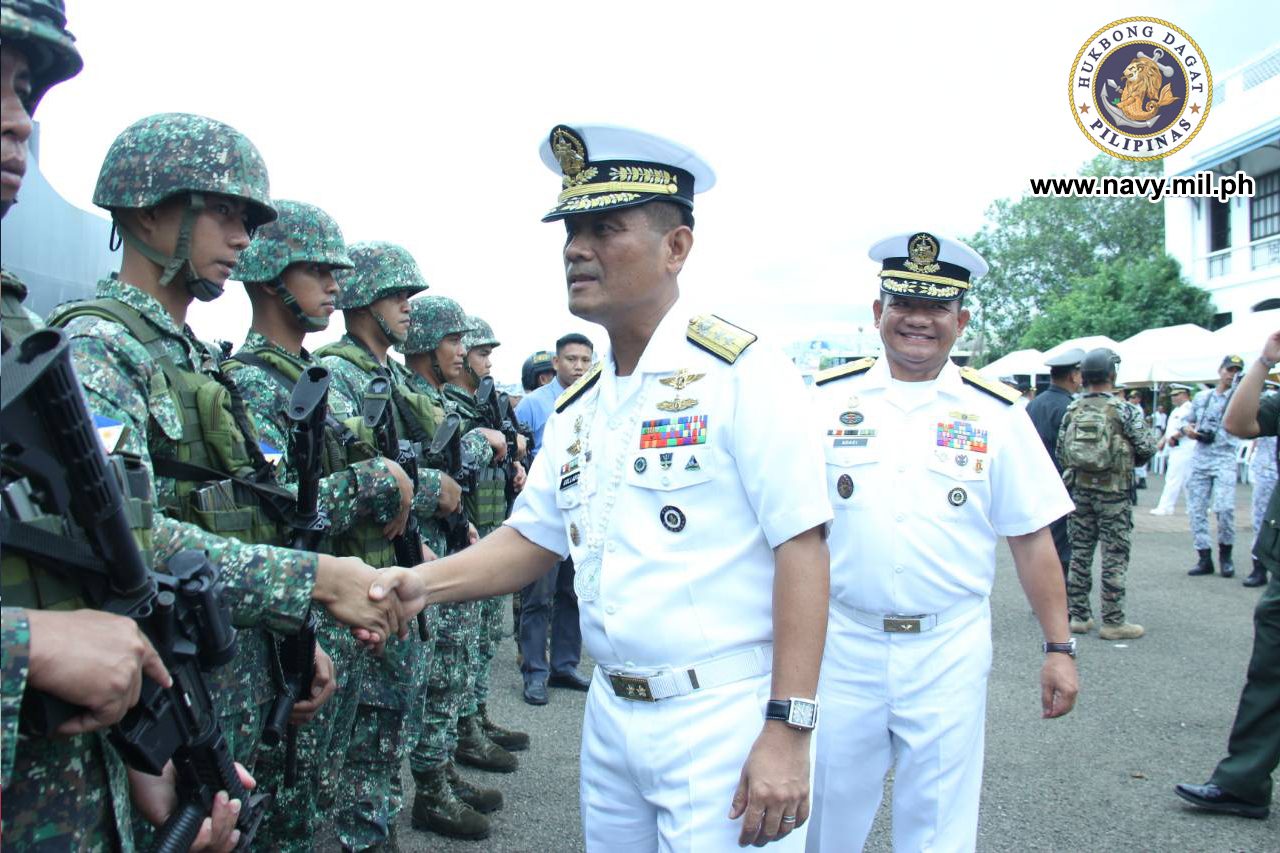 NAVSOG AND MARINES. The Philippine Navy contingent is composed of a naval special operations group and a Marines team. Photo courtesy of the Philippine Navy 