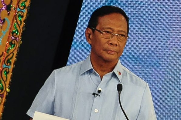 JEJOMAR BINAY. The Vice President fields some of the questions during the debate. File photo courtesy of Comelec EID 