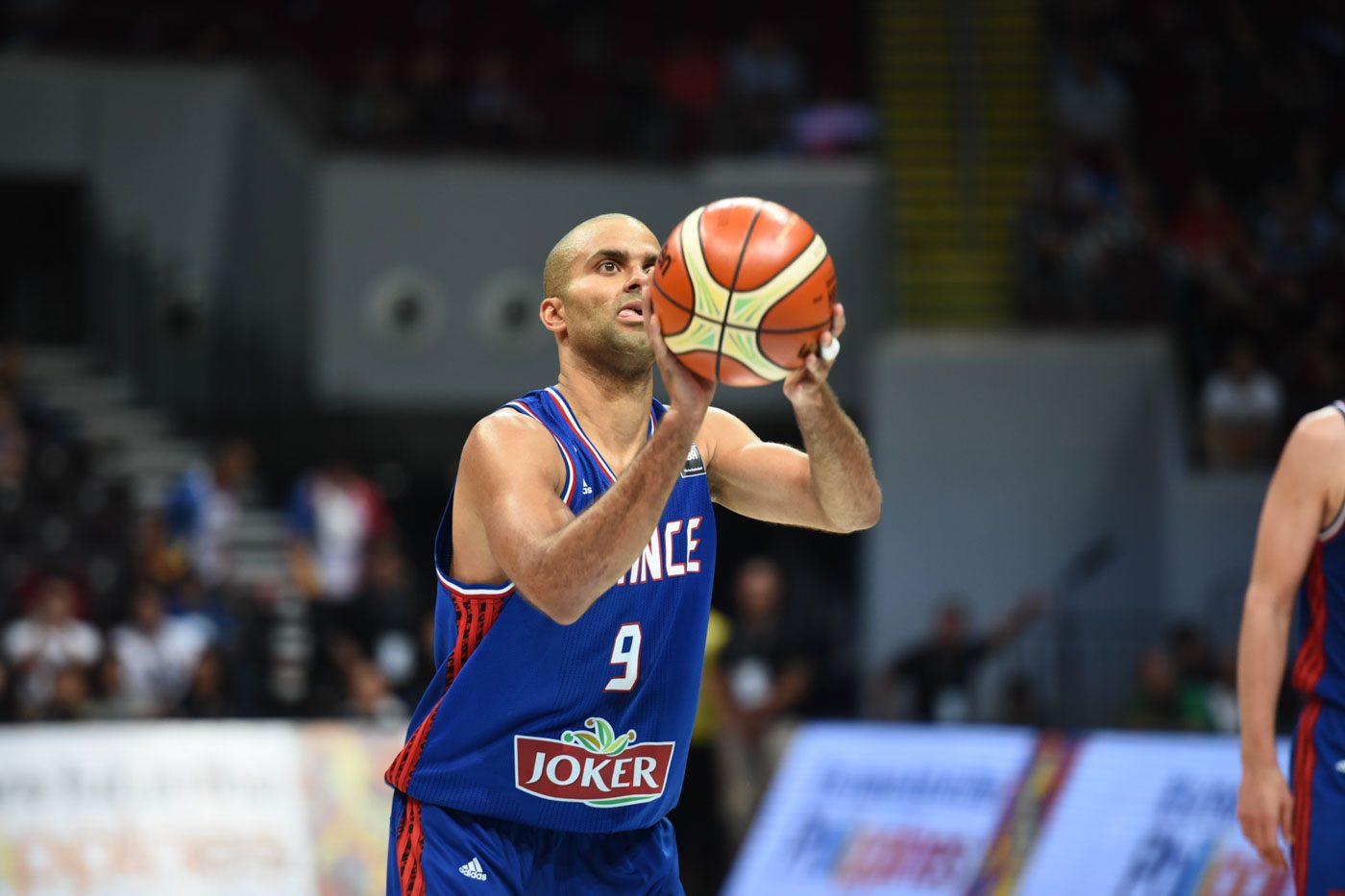 “Hopefully we can qualify so the French people will have more to cheer about," says Tony Parker. Photo by Martin San Diego/Rappler 