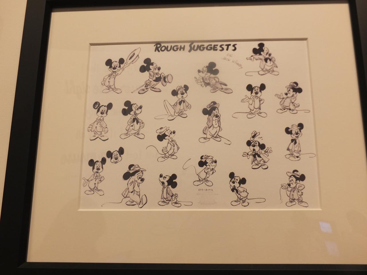 ROUGH SUGGESTS. Sketches of Mickey from the animation of 'Rough Suggests.' 