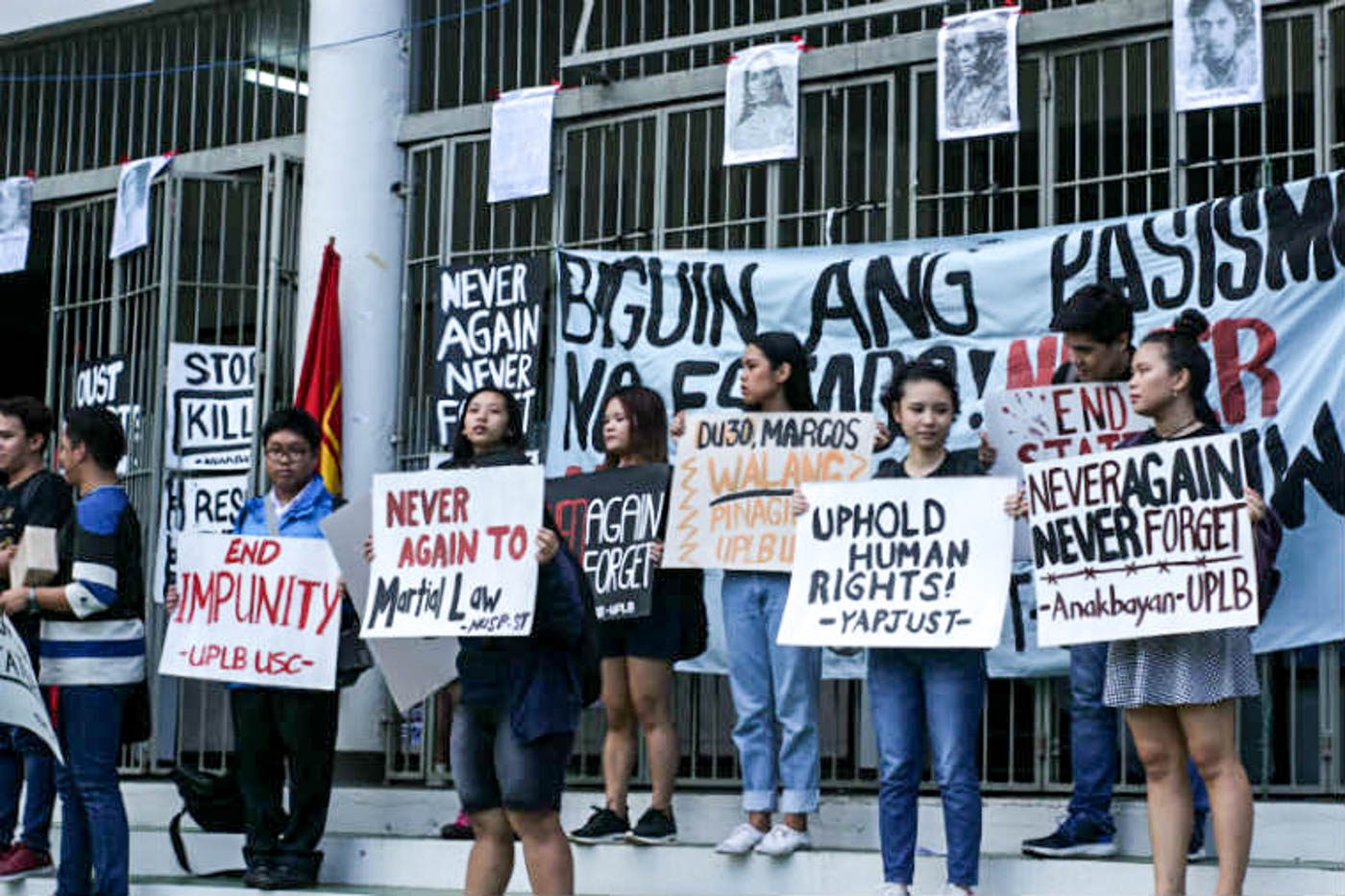 CALABARZON. UPLB students stage a protest at the Carabao Park at the University of the Philippines - Los Baños campus. Photo by Neren Bartolay/Rappler 