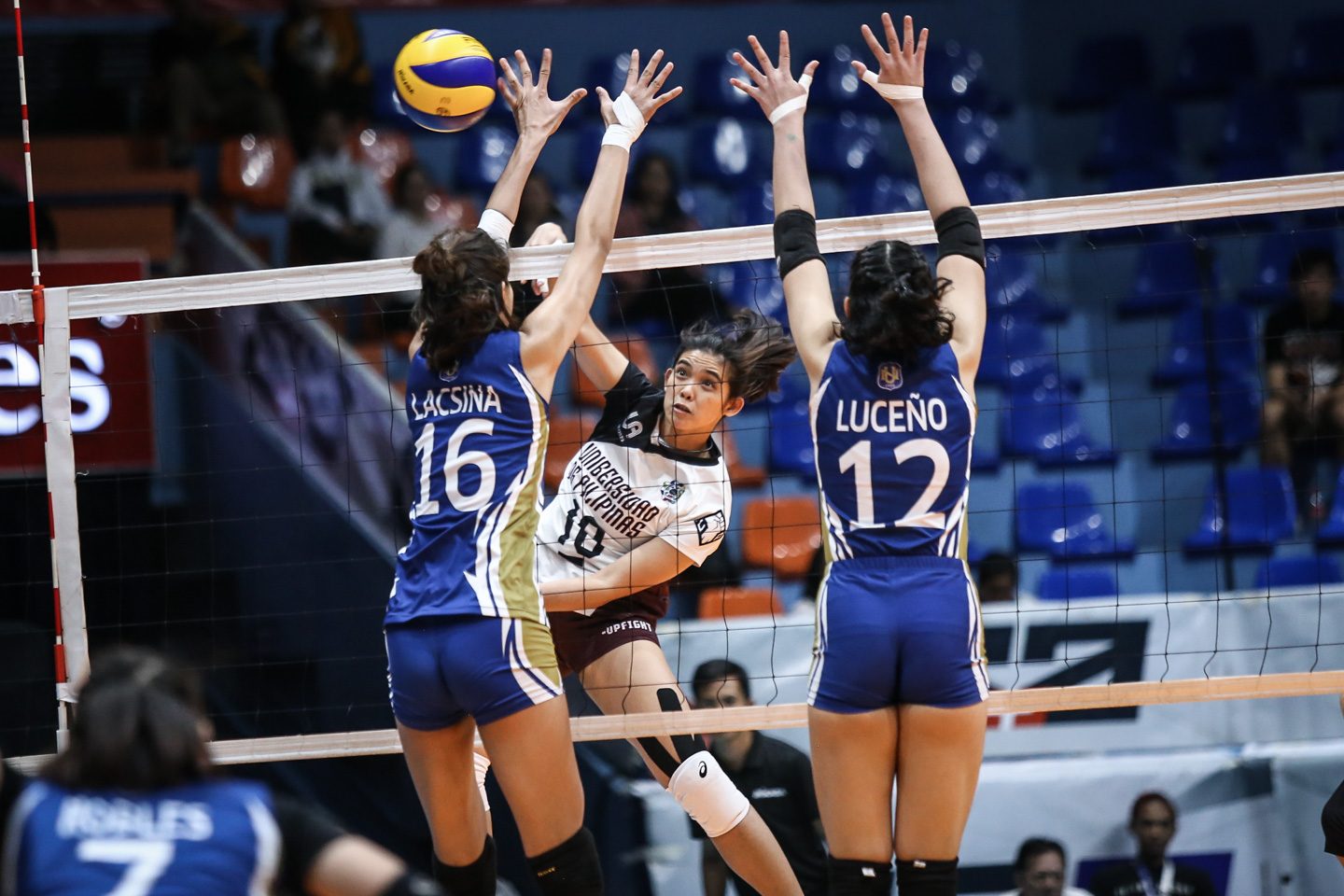 Young NU squad upsets UP in five-set stunner