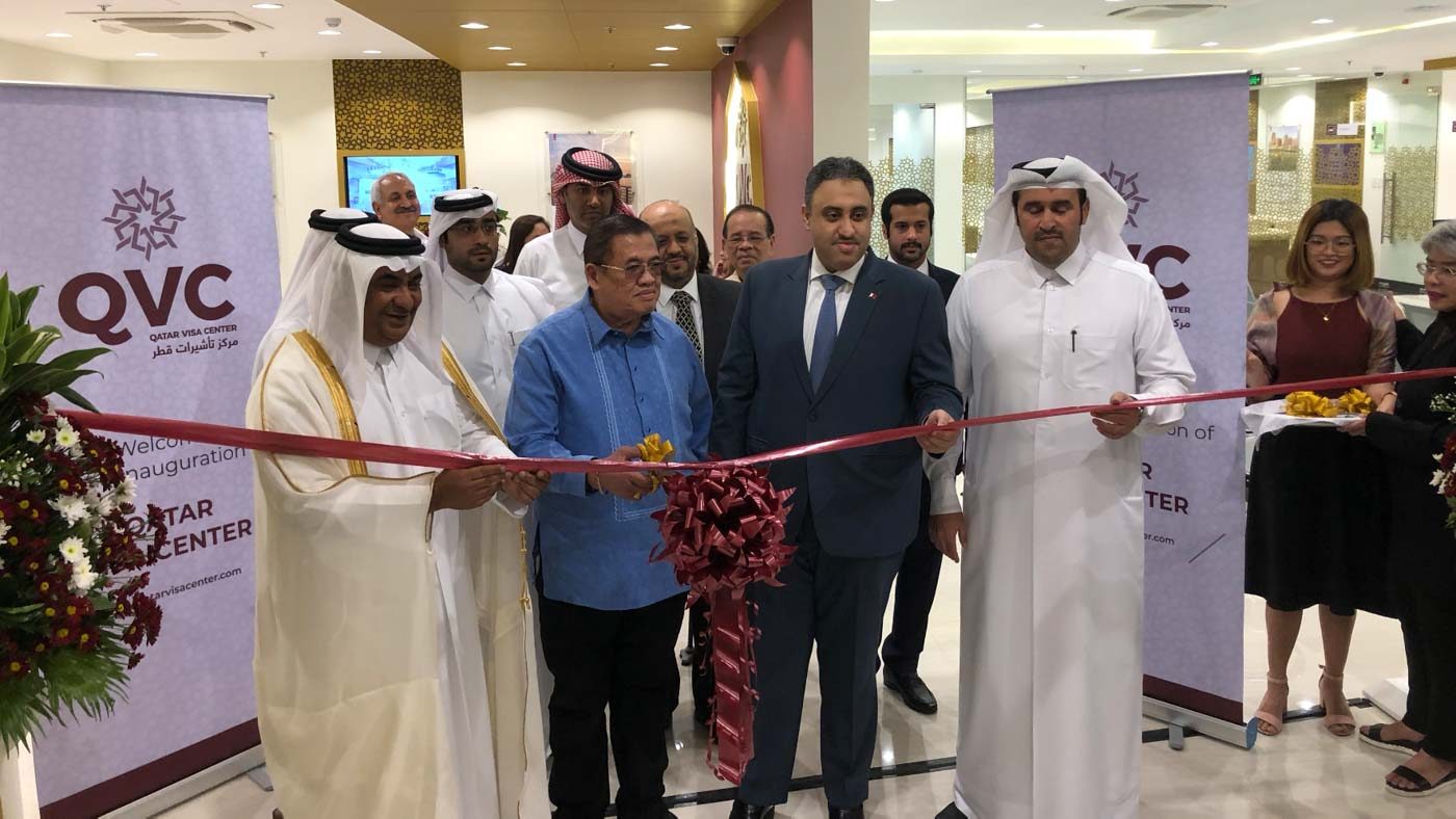 LOOK: Qatar gov’t opens visa center in Philippines