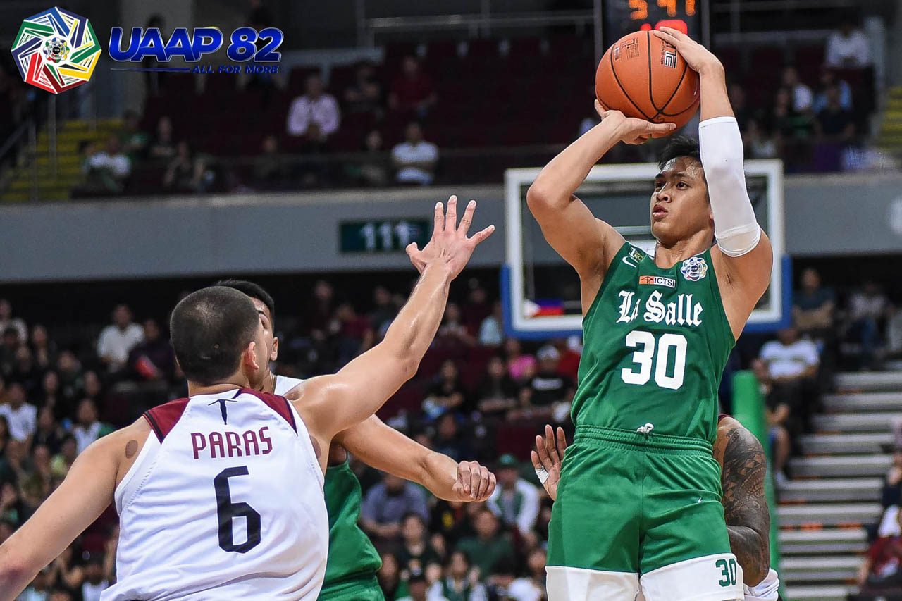 HEARTBREAKER. Andrei Caracut fires 16 points to lead La Salle before UP winds up spoiling their bid for back-to-back wins. Photo release 
