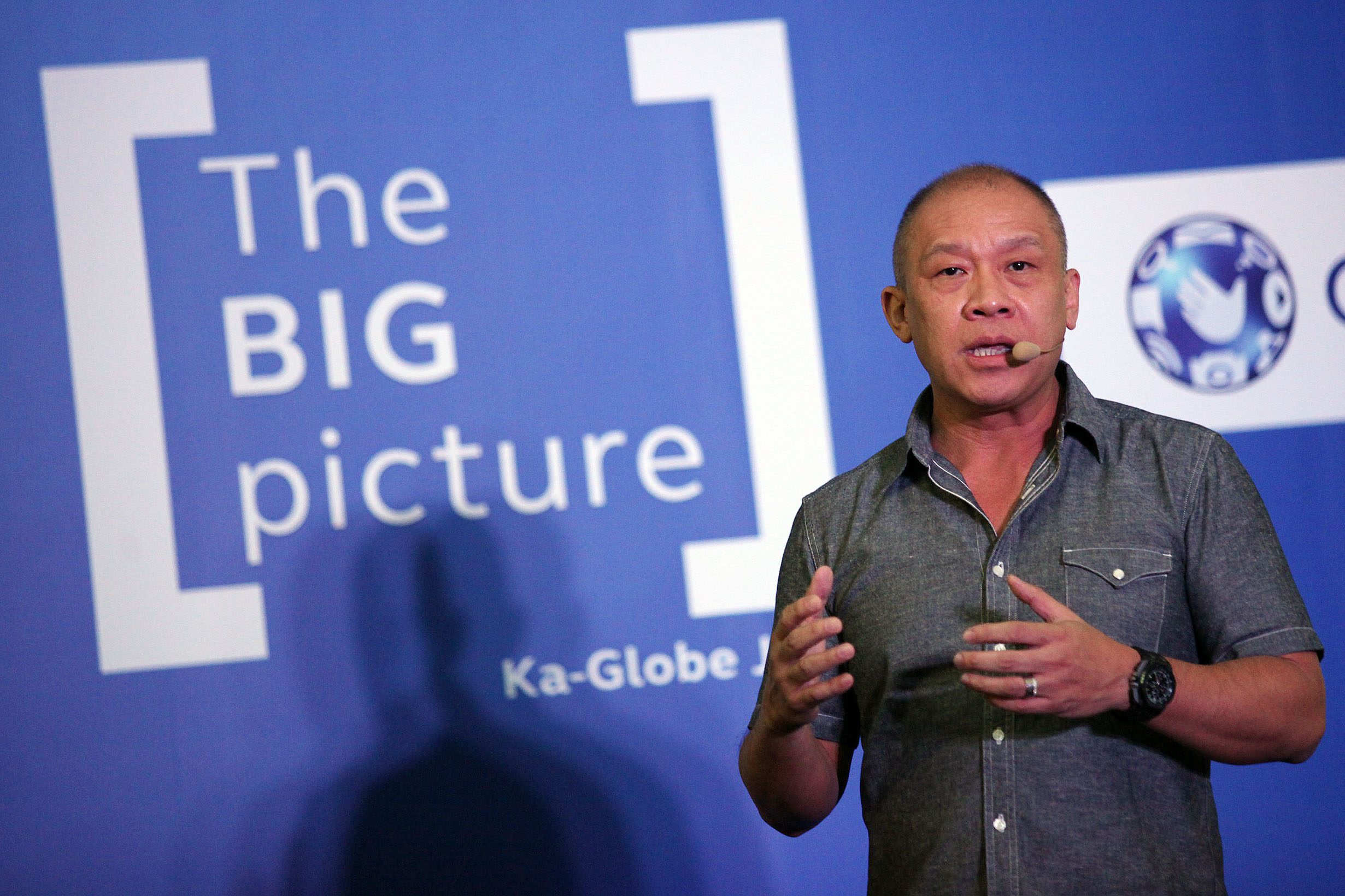 END GOAL. For Globe President and CEO Ernest Cu, the Rappler-Globe partnership's end goal is "to help get the nation more informed. Photo by Josh Albelda/Rappler  
