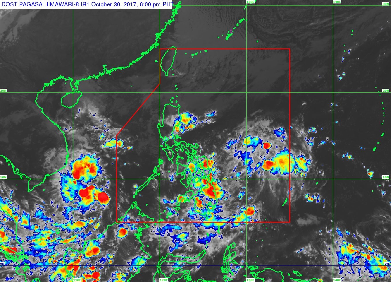Low pressure area to bring rain on October 31