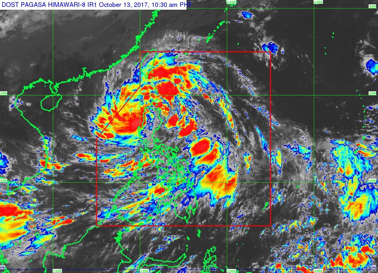 Tropical Storm Odette exits land through Ilocos Sur