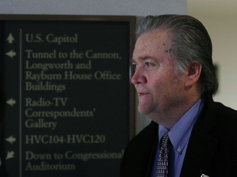Bannon says under White House orders not to answer House committee