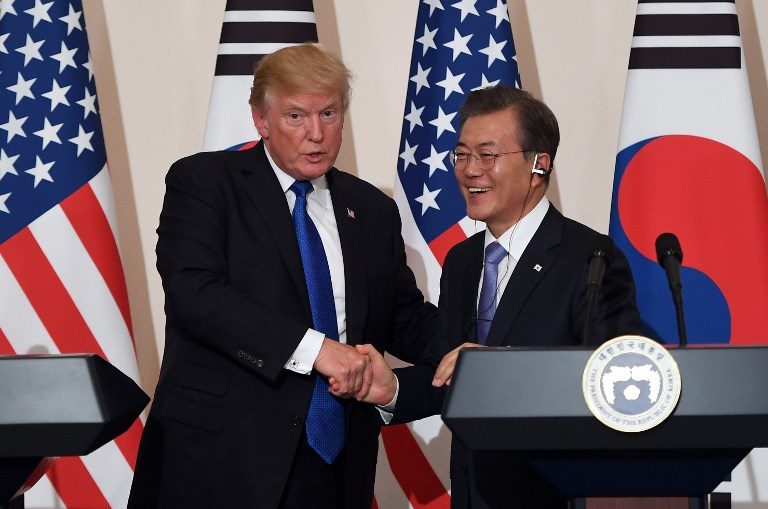 Trump, Moon signal openness for talks with North Korea