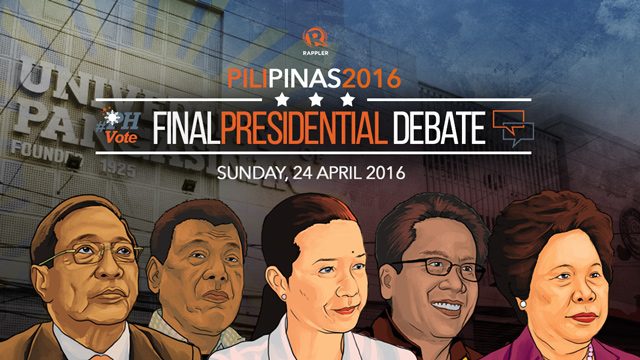 All 5 presidential bets face off in Pangasinan debate