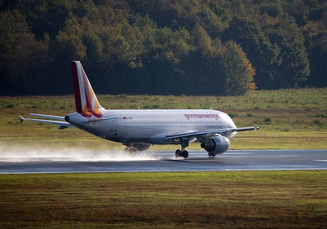 PLANE DOWN. A file photo dated 16 October 2014 of a Germanwings Airbus A320 plane taking off from the Cologne/Bonn Airport in Cologne, Germany. Rolf Vennenbernd/EPA 
