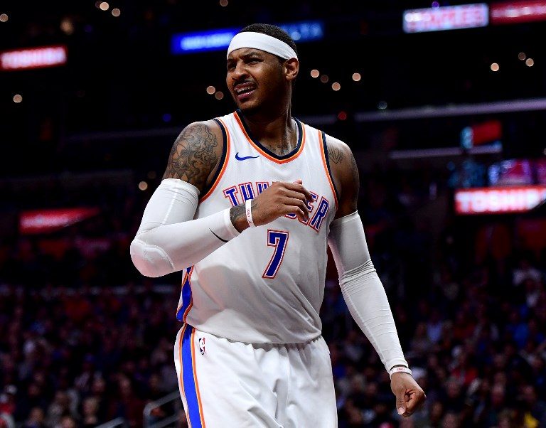 Carmelo Anthony rejects future reserve role with Thunder
