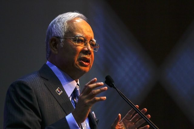 UNDER SCRUTINY. Malaysian Prime Minister Najib Razak speaks during a 2015 Budget review in Putrajaya, Malaysia, 20 January 2015. Fazry Ismail/EPA 