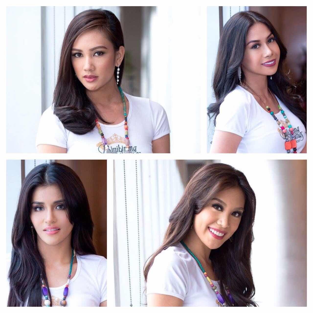 WILDCARDS. Clockwise: Nelda Ibe, Christagale Borja, Dindi Pajares, and Angelique de Leon may win a Bb Pilipinas 2017 crown. Photos from Facebook/Bb Pilipinas 