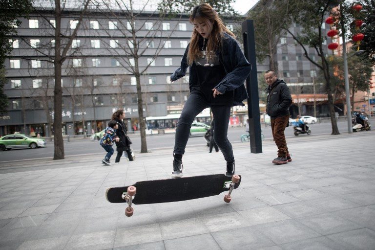 WATCH: China female longboarder rides into online fame