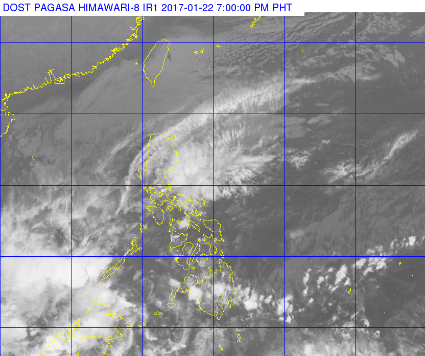 Light-moderate rain in parts of PH on Monday