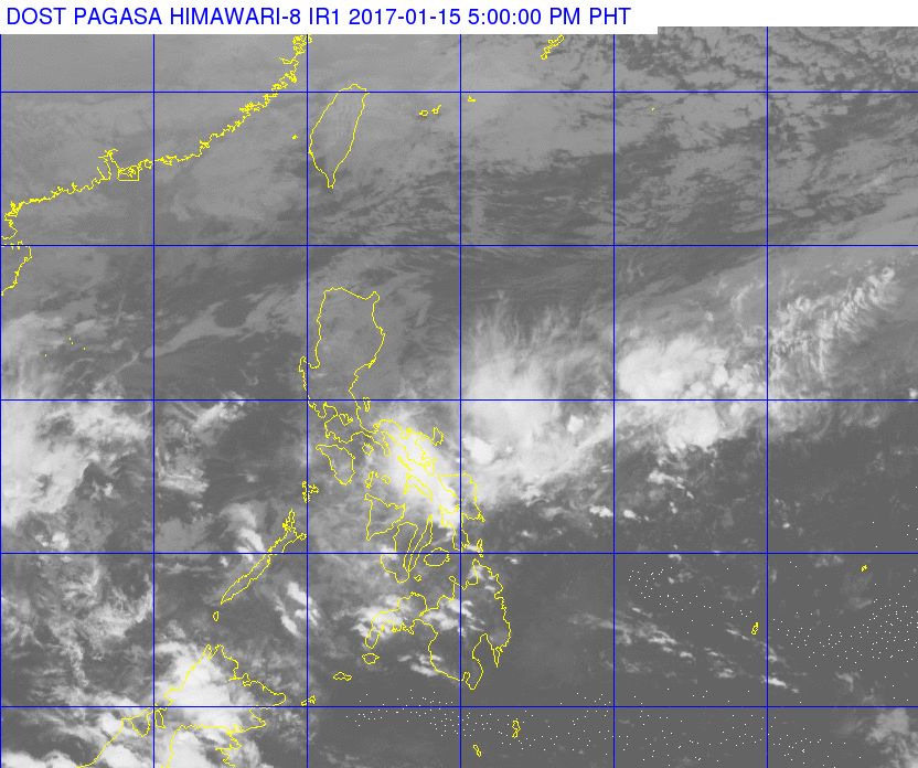 Moderate-heavy rain in Bicol, Northern Samar on Monday