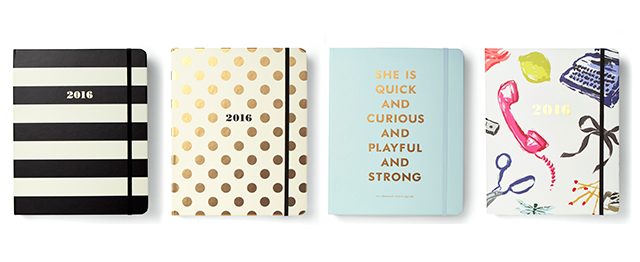 Kate Spade planners: 17-month Large Agenda, P2399; 17-month Medium Agenda – P1999; 12-month Agenda, P3,159. Photos courtesy of National Bookstore  