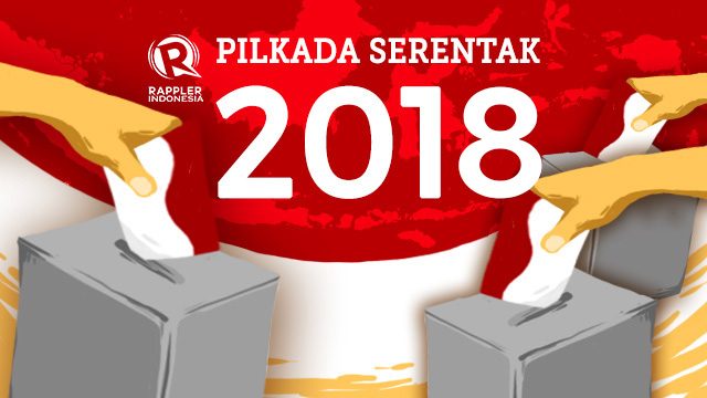 Daftar 171 daerah yang ikut Pilkada 2018