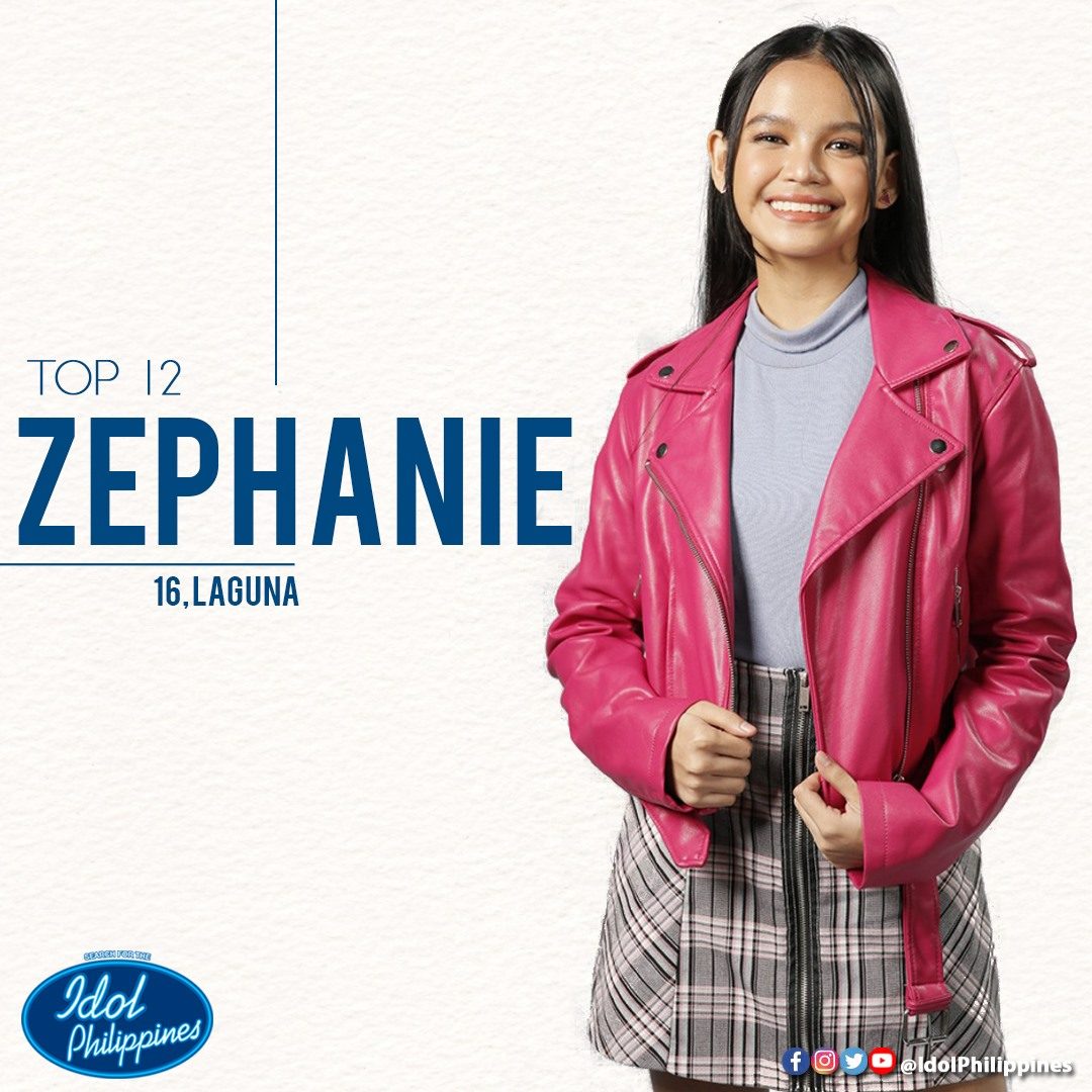 TOP 12. Zephanie as one of the Top 12 hopefuls. Photo from ABS-CBN 