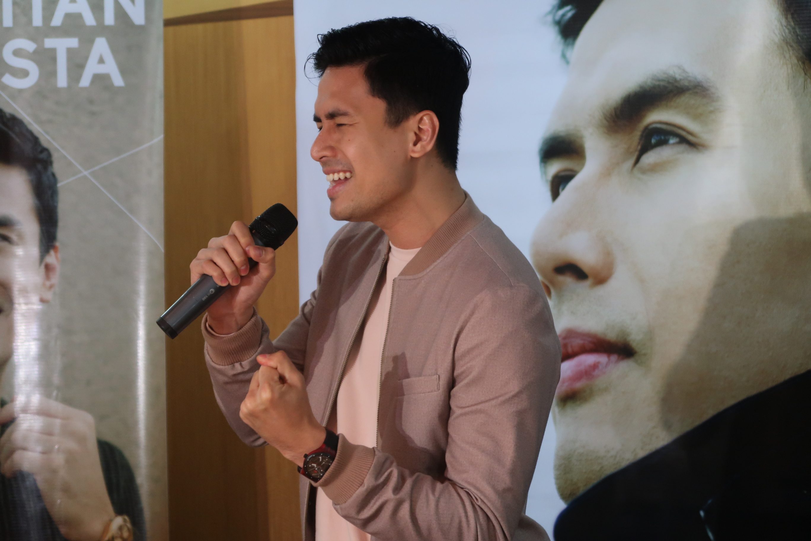 Christian gives a sample of one his songs from the album 'Kapit.'  
