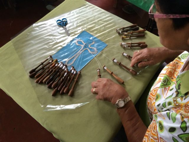BOBBINS. Originally from Belgium, bobbin-lace making was brought to the Philippines through WUTHLE Inc.’s founder, Sister Madeleine Dieryck of the Immacula Cordes de Maria congregation. Photos provided by Louie Marie T. Jala