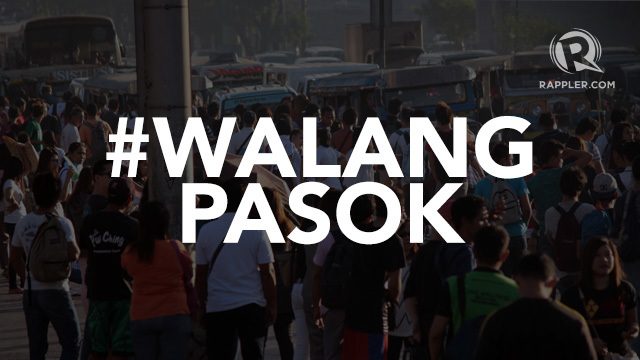 #WalangPasok: Class suspensions, Monday, September 23, 2019