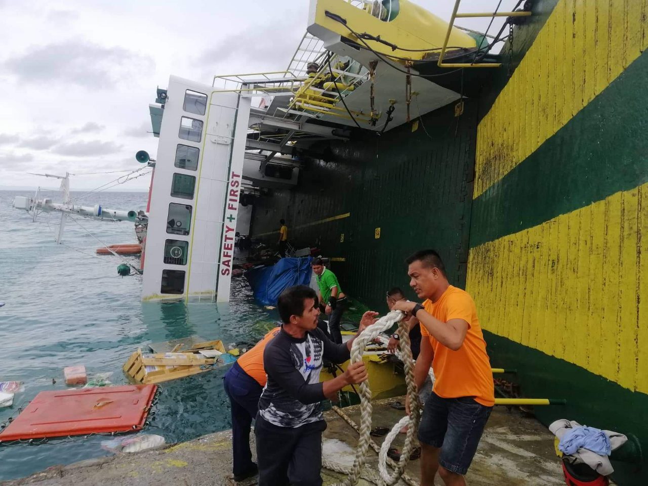4 injured after RO-RO capsizes off Camotes Island in Cebu