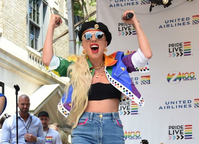 Lady Gaga makes surprise appearance at Stonewall rally in New York