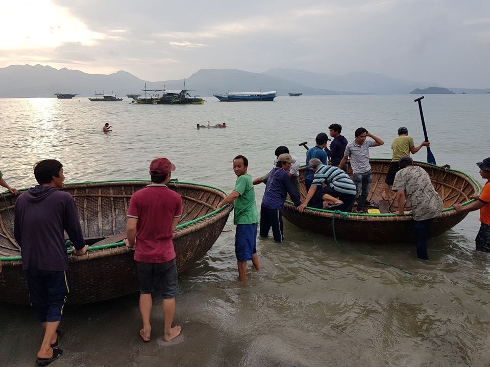 MAROONED. The Vietnamese fishermen stranded in Subic, Zambales. Photo by Olongapo City Public Information  