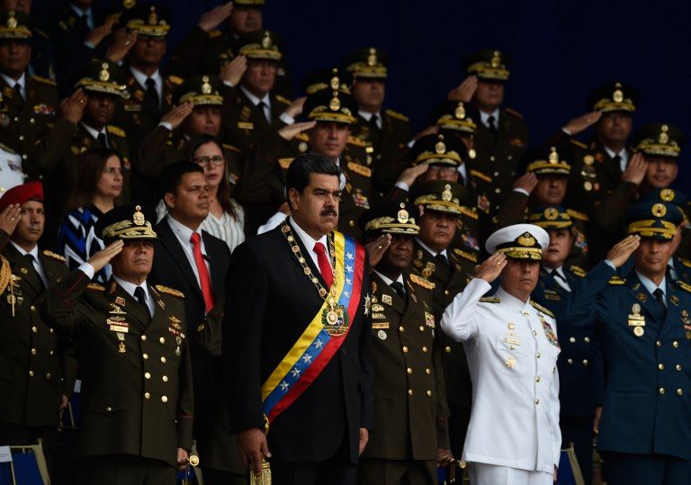 Venezuela’s military backs Maduro, as standoff hardens with U.S.