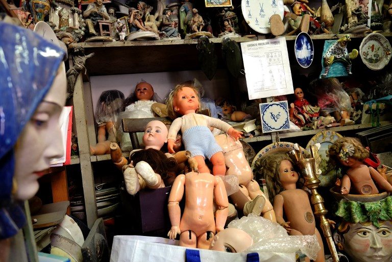 Broken treasures revived in Rome’s little shop of doll horrors