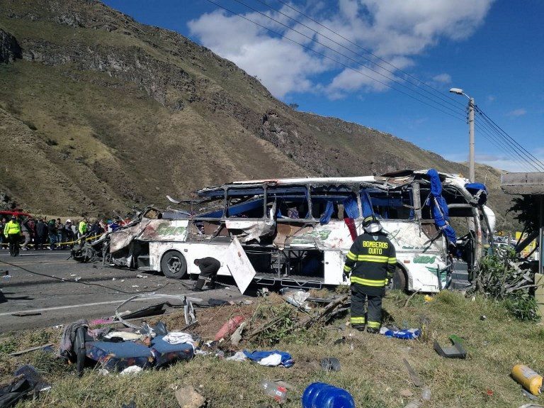 Colombia says 19 citizens killed in tourist bus crash