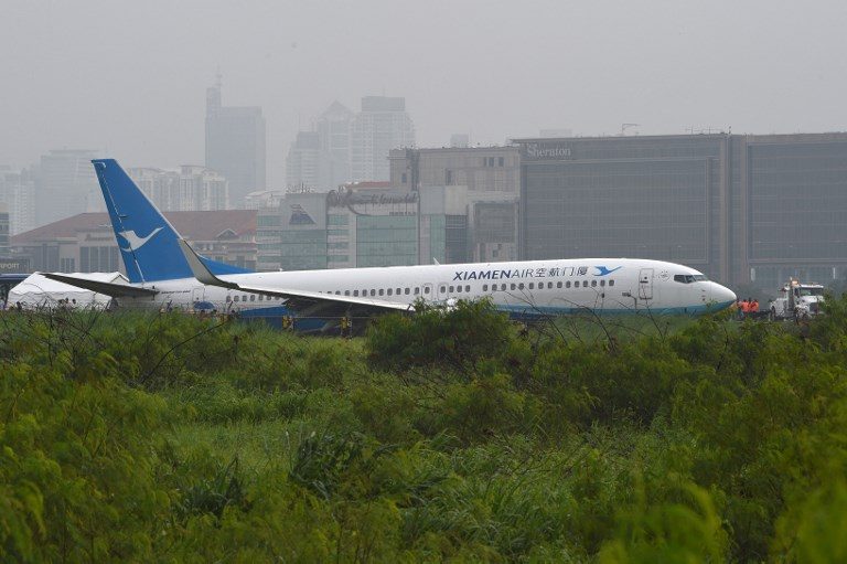 NAIA runway closed until Aug 18 morning after Xiamen Air plane skids