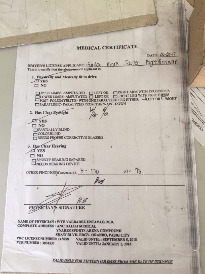 MEDICAL CERTIFICATE. Would you pay P350 for this? I won't. 