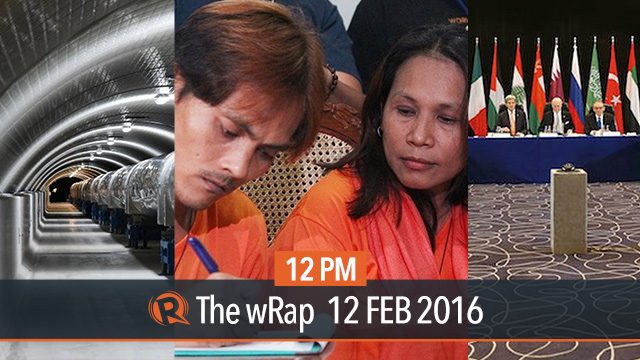 Gravitational waves, Syria ceasefire, Mary Jane Veloso case | 12PM wRap