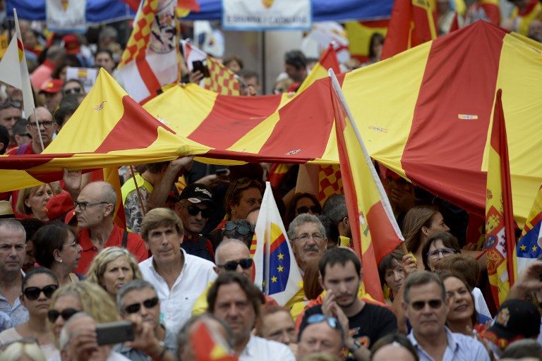 Catalans march for unity on Spain’s national day