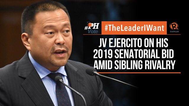 #TheLeaderIWant: JV Ejercito on his 2019 senatorial bid amid sibling rivalry
