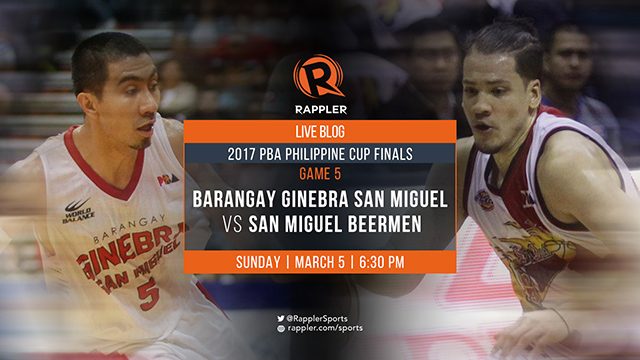 LIVE BLOG: 2017 PBA Finals Game 5 – Barangay Ginebra vs San Miguel Beermen